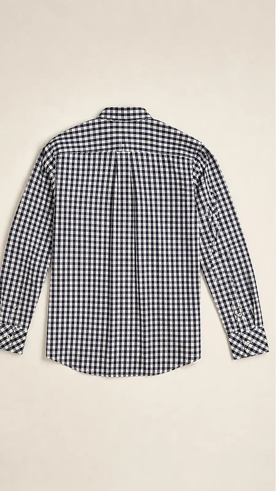 Navy_Black_white yarn dyed fine weaved Cotton Fabric soft Casual Shirt