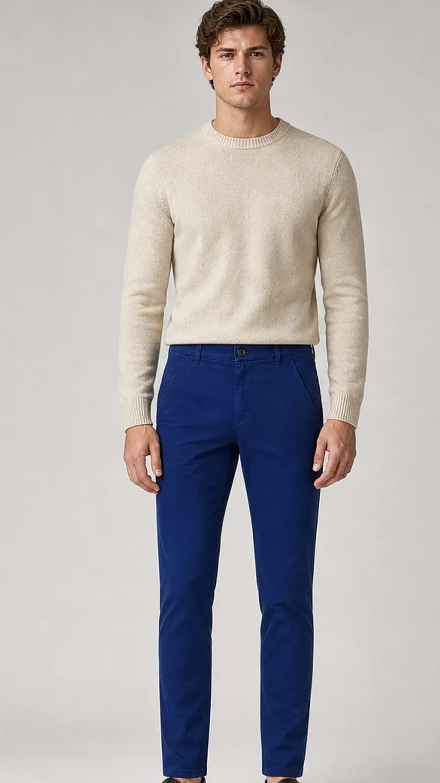 Pigment Dyed Stretchable Men's Chino Pants