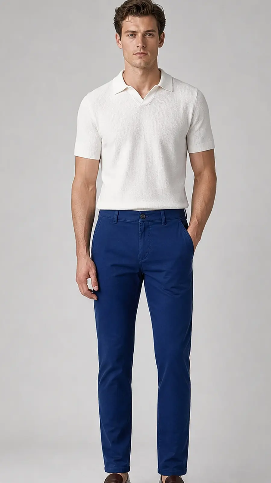 Pigment Dyed Stretchable Men's Chino Pants