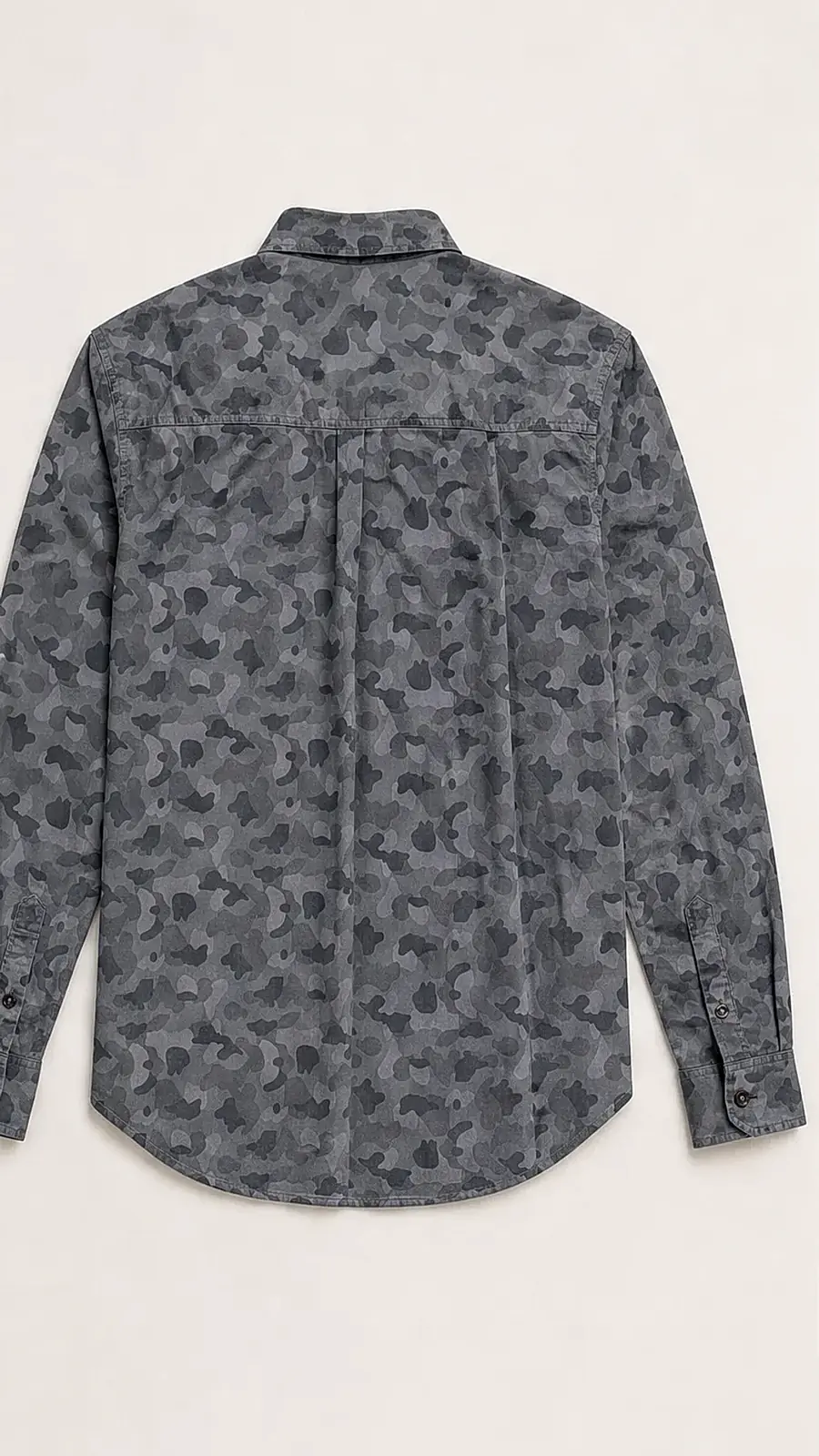Recipe Men's Grey Camouflage Full Sleeve Casual Shirt