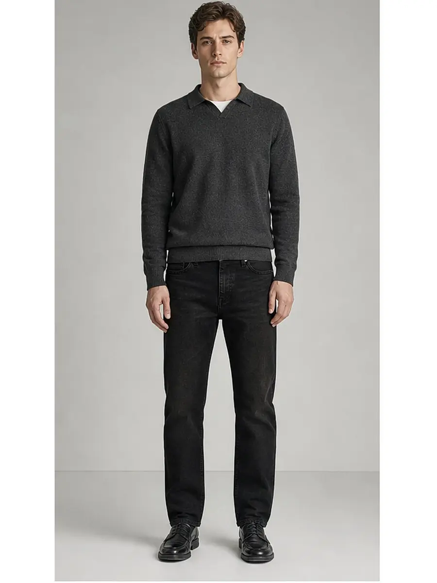 Regid Denim Brownish Black Mens vintage Regular Fit Jeans