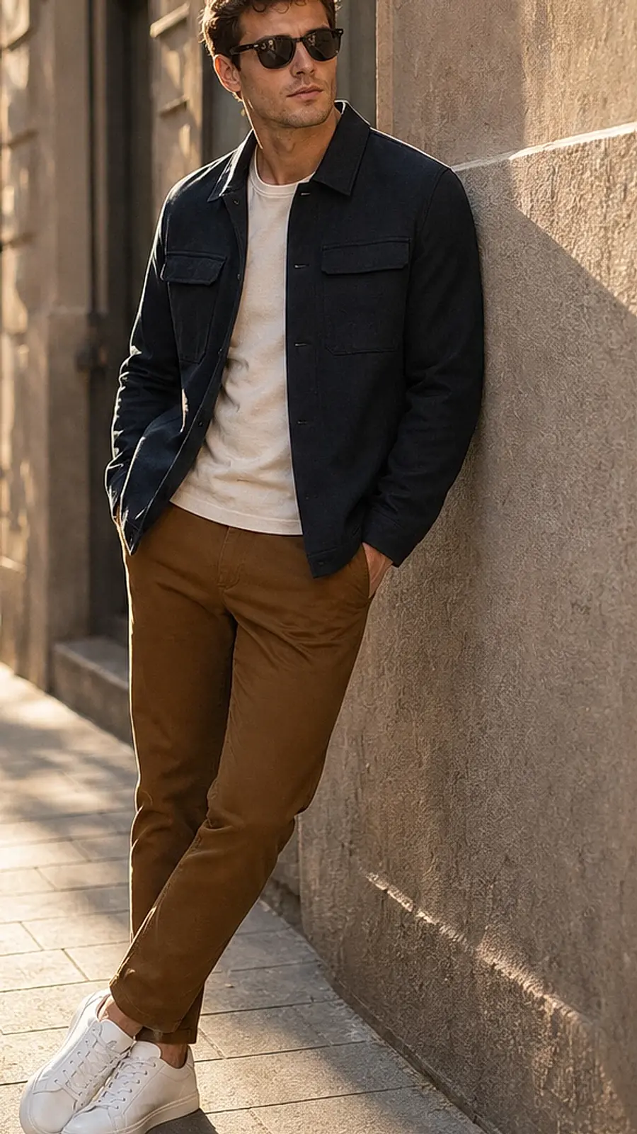 Pigment Dyed Stretchable Men's Chino Pants