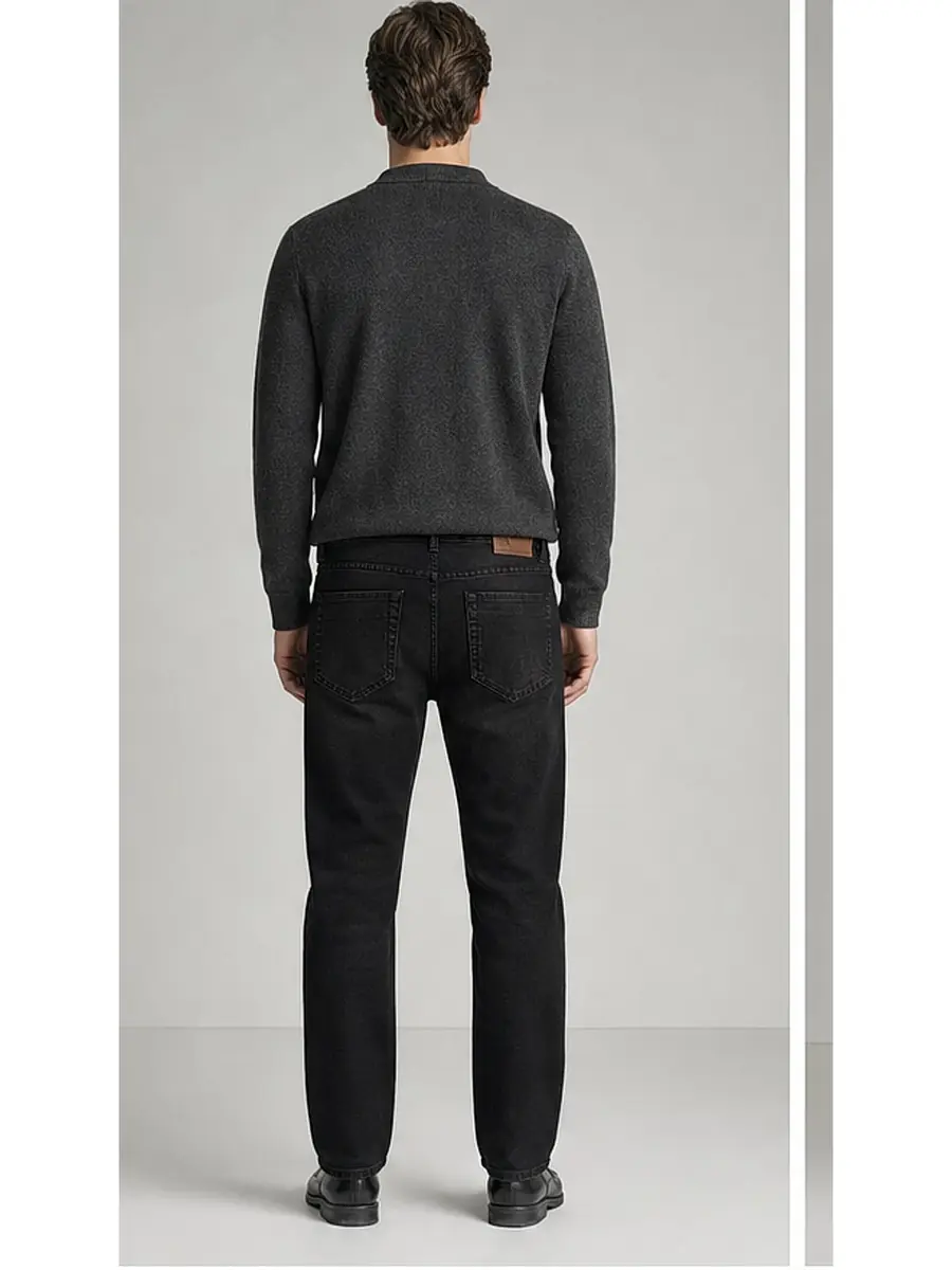 Regid Denim Brownish Black Mens vintage Regular Fit Jeans