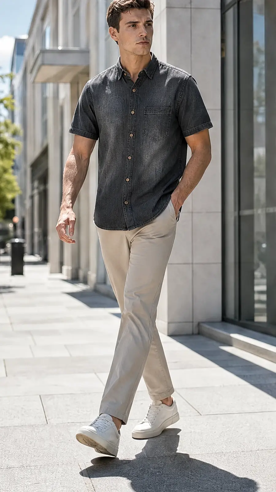 Black Tencil Vintage Denim Shirt