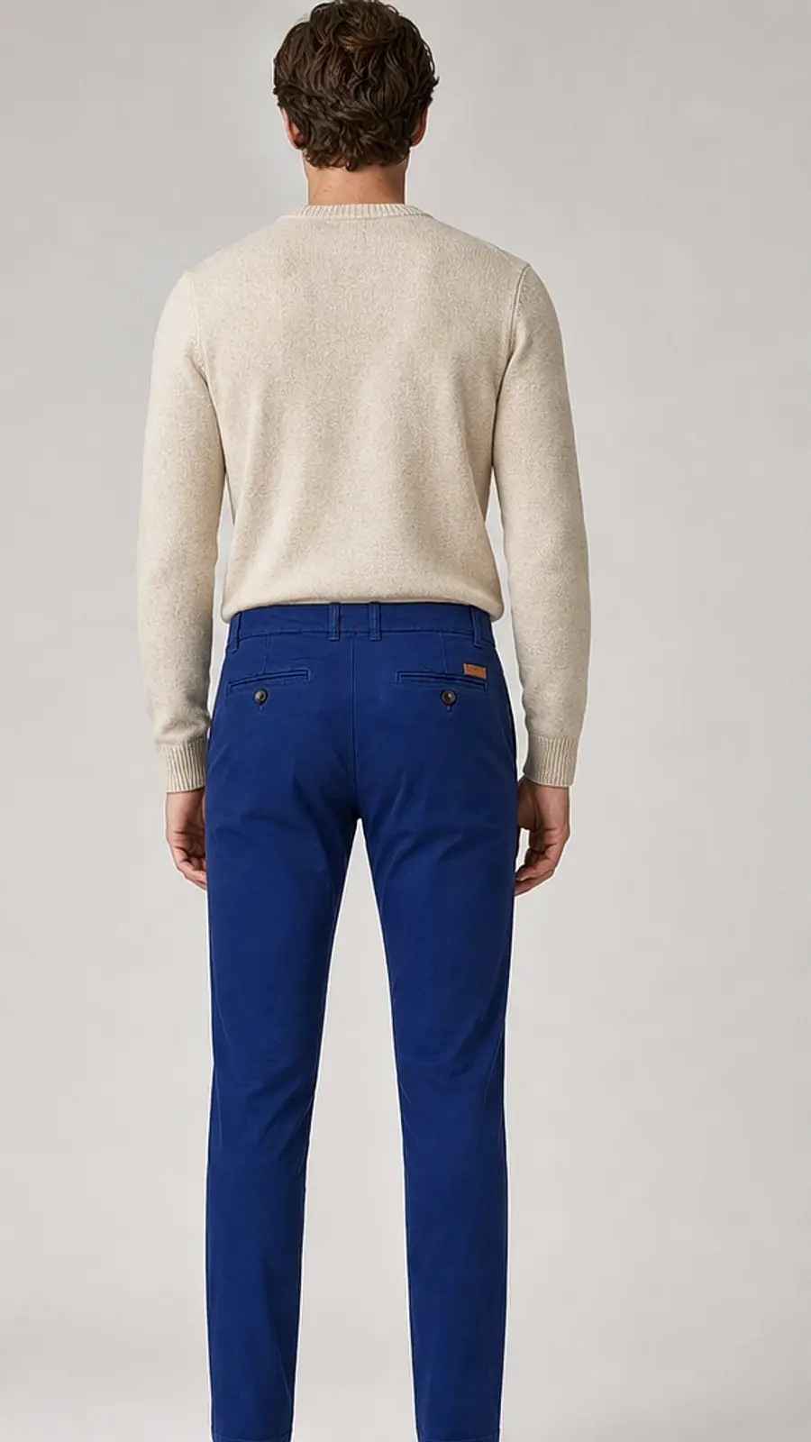 Pigment Dyed Stretchable Men's Chino Pants