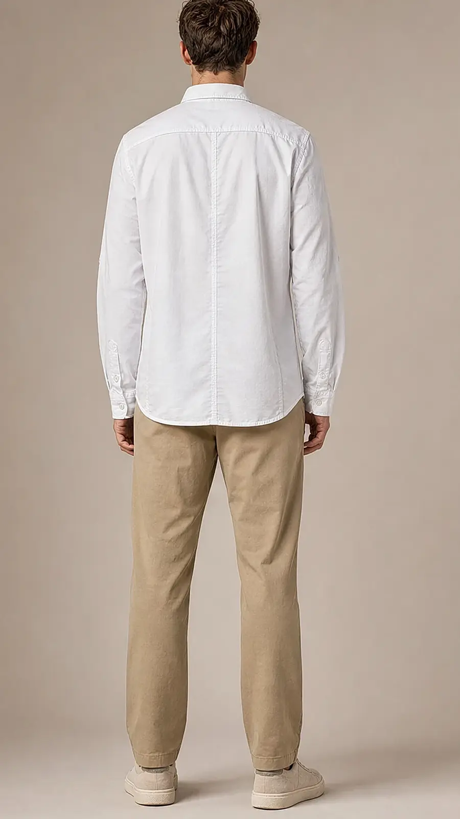 White Egyption Cotton Tripple Stitch Shirt