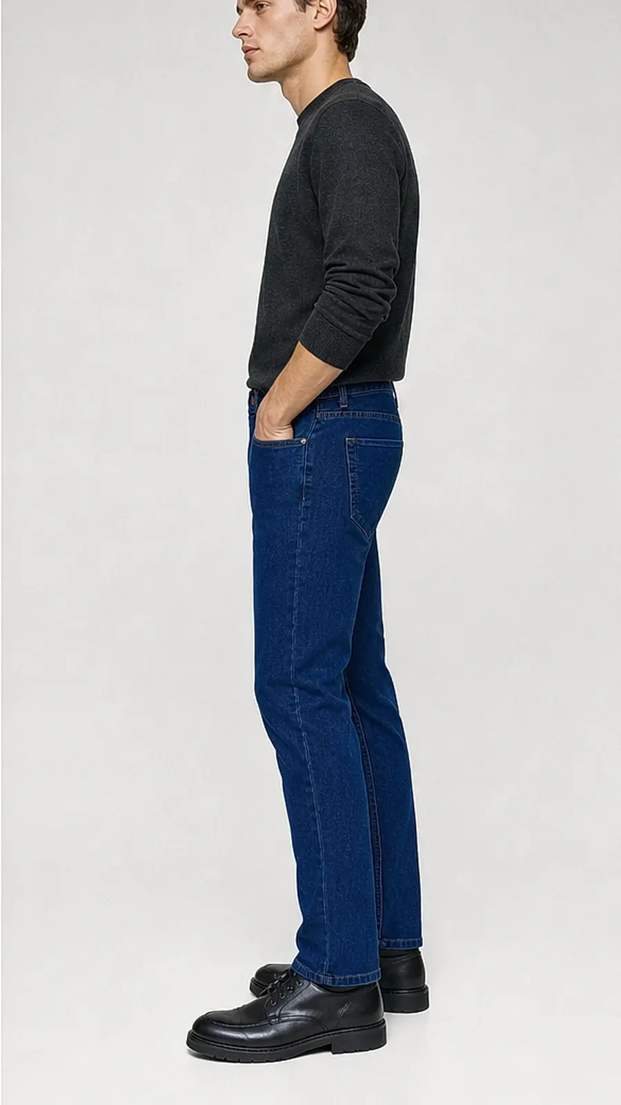 Stretch Denim Light Blue Mens vintage Stretch Denim Jeans Pant Slim Fit