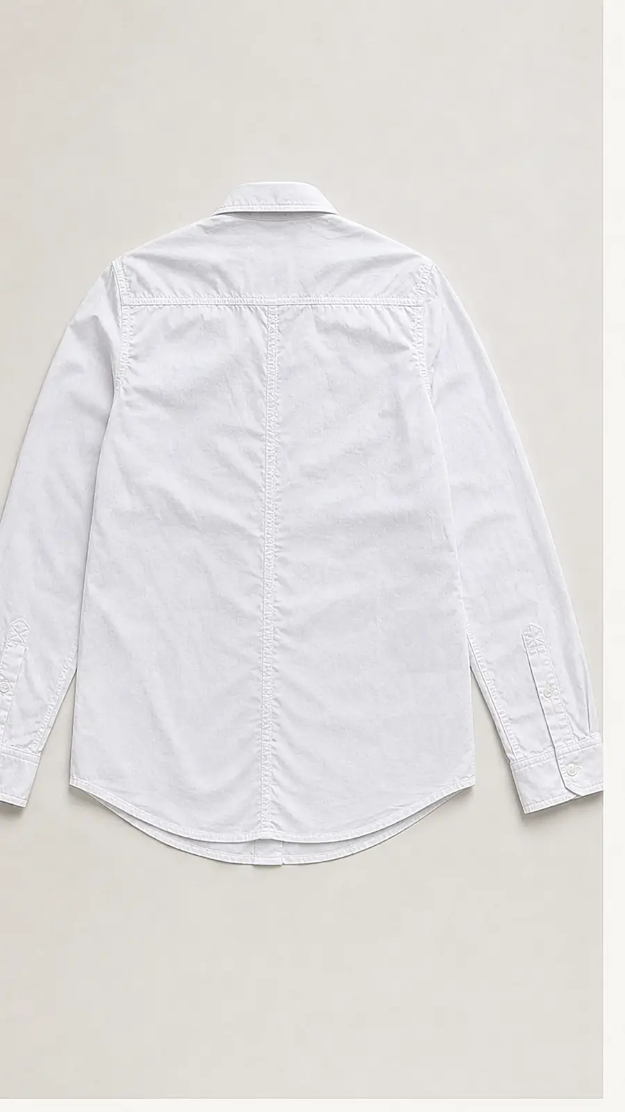 Recipe Men's White Long-Sleeve Button-Up Shirt