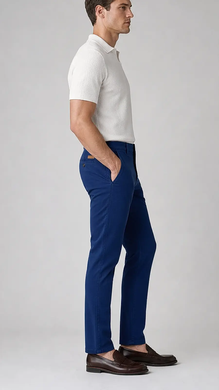 Pigment Dyed Stretchable Men's Chino Pants