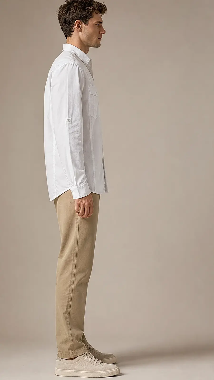 White Egyption Cotton Tripple Stitch Shirt