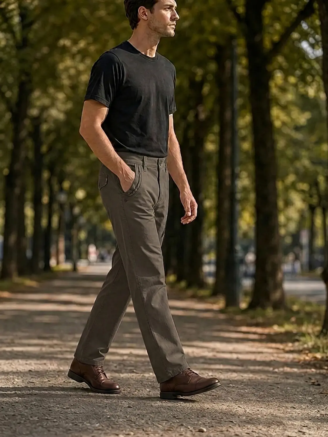 Men's Mud Cotton Canvas Heavy Weight Fabric Peach Finish Regular Fit Pant — view 6